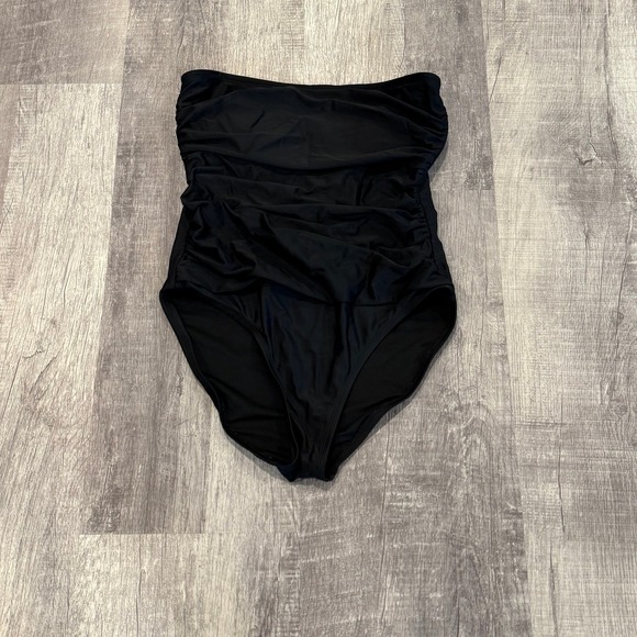 Like New! DKNY Black Strapless Swimsuit - Picture 1 of 4